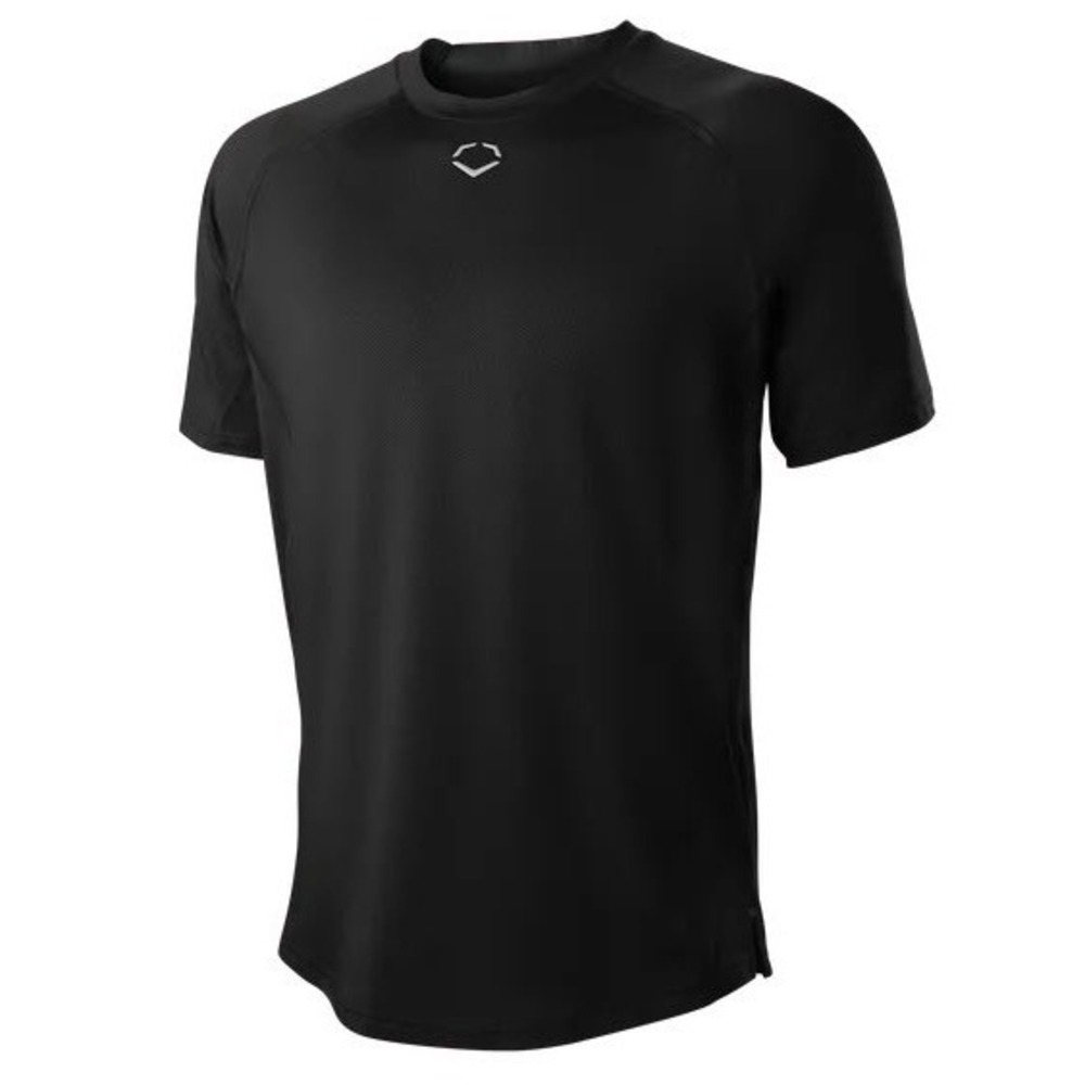 EvoShield Mens Large Black Compression Shirt Short Sleeve Performance Base Layer